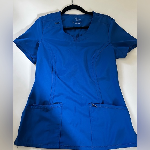 Cherokee Infiniti Scrub Set Blue Small Top XS Petite Pants - Picture 2 of 11